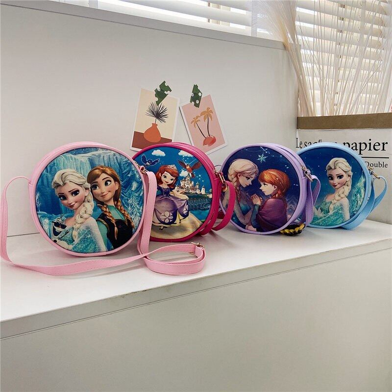 2022 New Cartoon Backpack for Children Frozen2 Anna Elsa Bag Waterproof Pu Bag Baby Girl Kindergarten Schoolbag for Girls