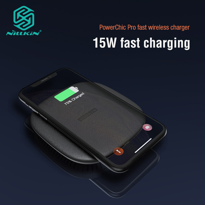 Nillkin 15W Qi PowerChic Pro Fast Wireless Charger for Huawei Mate 20 Pro P30 Pro Xiaomi Mi 9 Iphone Samsung