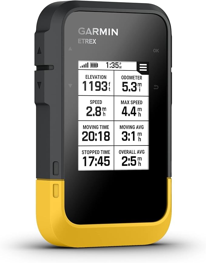 Garmin eTrex® SE GPS handheld navigator with extra battery life, wireless connectivity, multi-GNSS support, and sunlight-readable screen